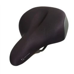 Serfas Tailbones Hybrid Saddle, W/Elastomers, Lycra